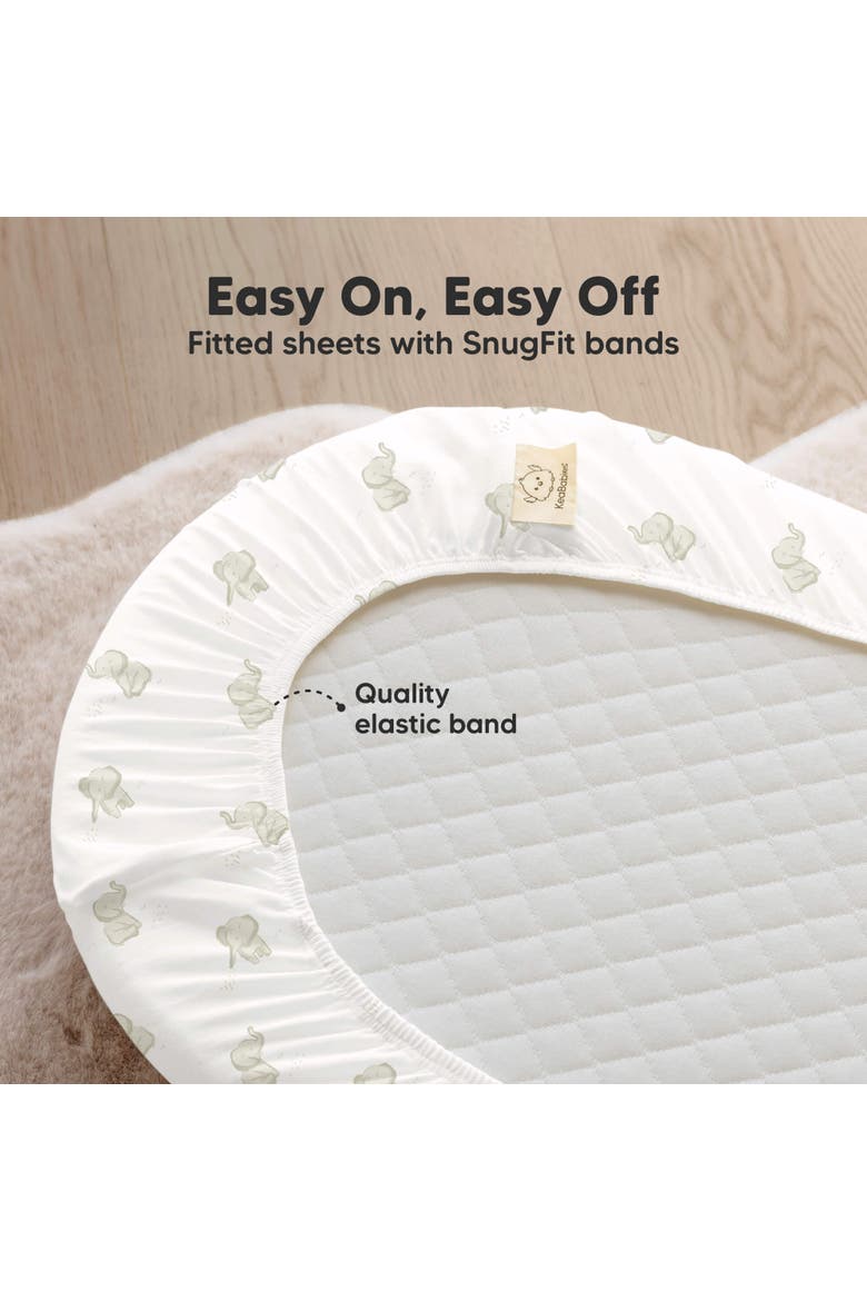 2-Pack Soothe Fitted Bassinet Sheets, Alternate, color, Elly