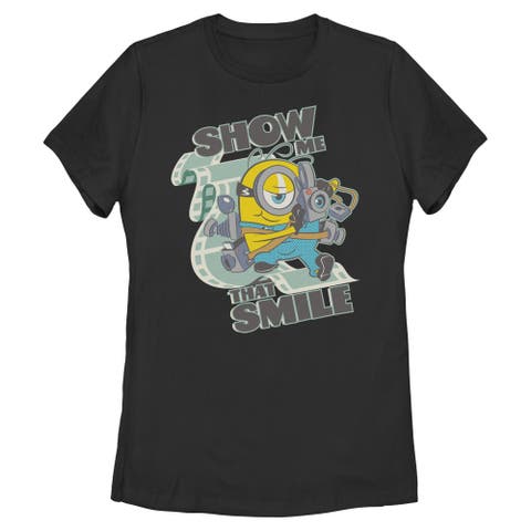 Junior's Smile At the Camera Short Sleeve Graphic T-Shirt