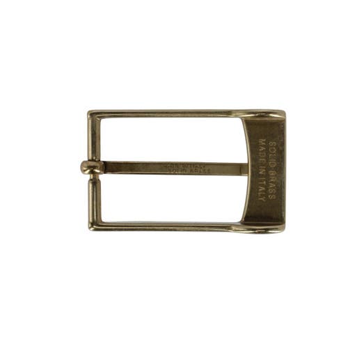 Trafalgar 30mm Elongated Rectangular Solid Brass Italian Harness Belt Buckle
