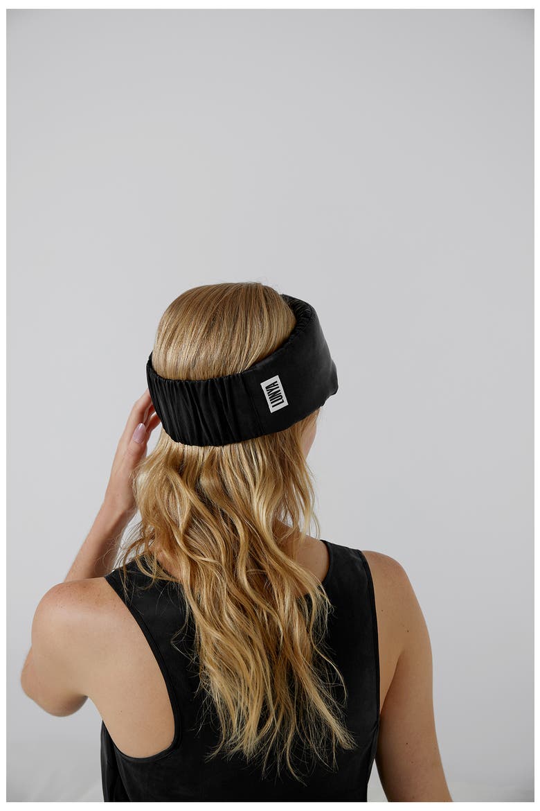 Silk Sleep Mask, Alternate, color, IMMERSED BLACK