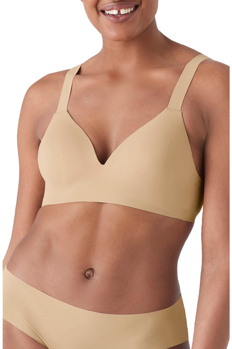 True Body Boost Wireless Hook Back Push-Up Bra, Main, color, DESERT