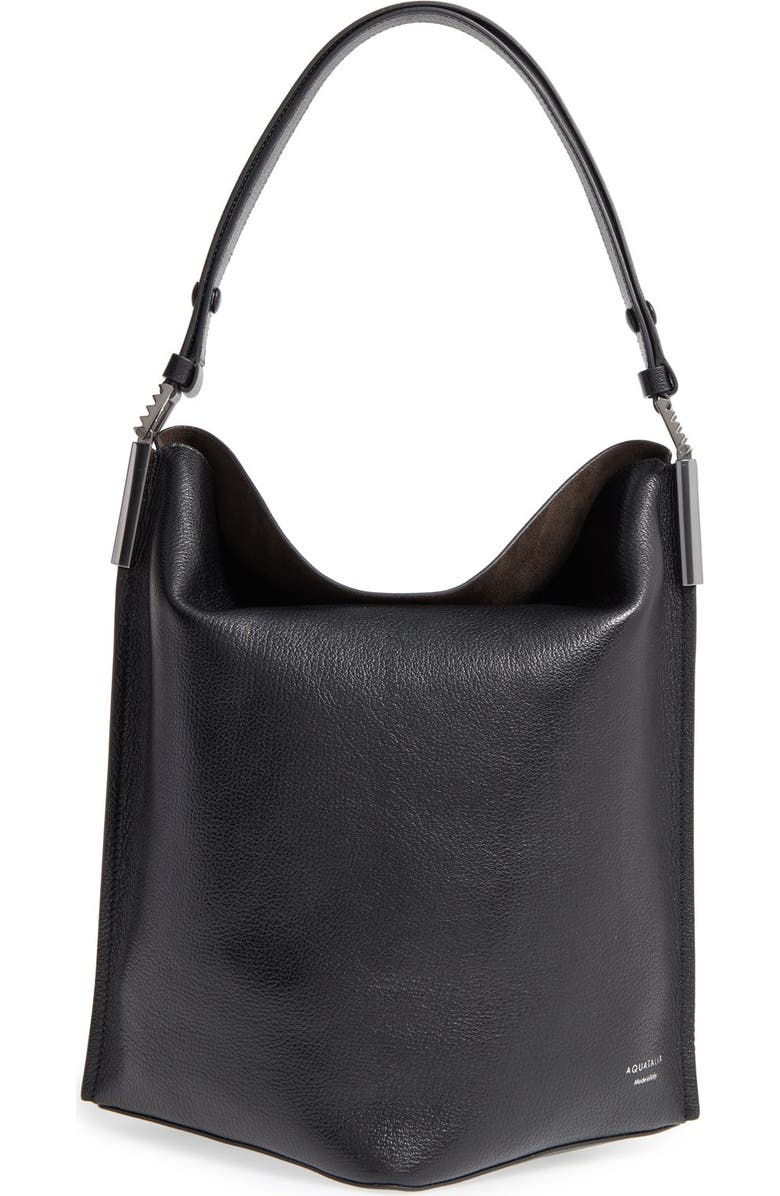 Aquatalia Leather Bucket Bag, Main, color,