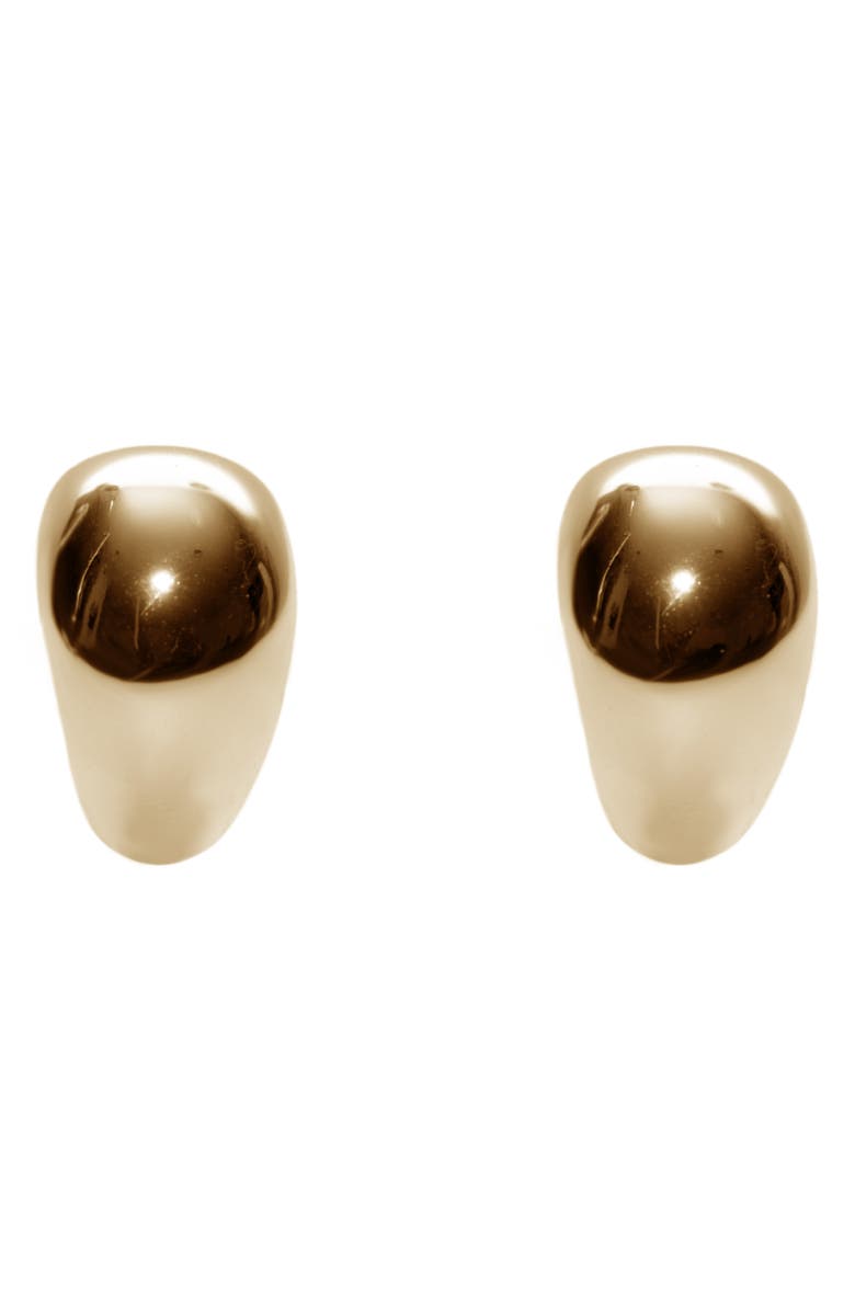 Argento Vivo Sterling Silver Chubby Hoop Earrings, Main, color, Gold