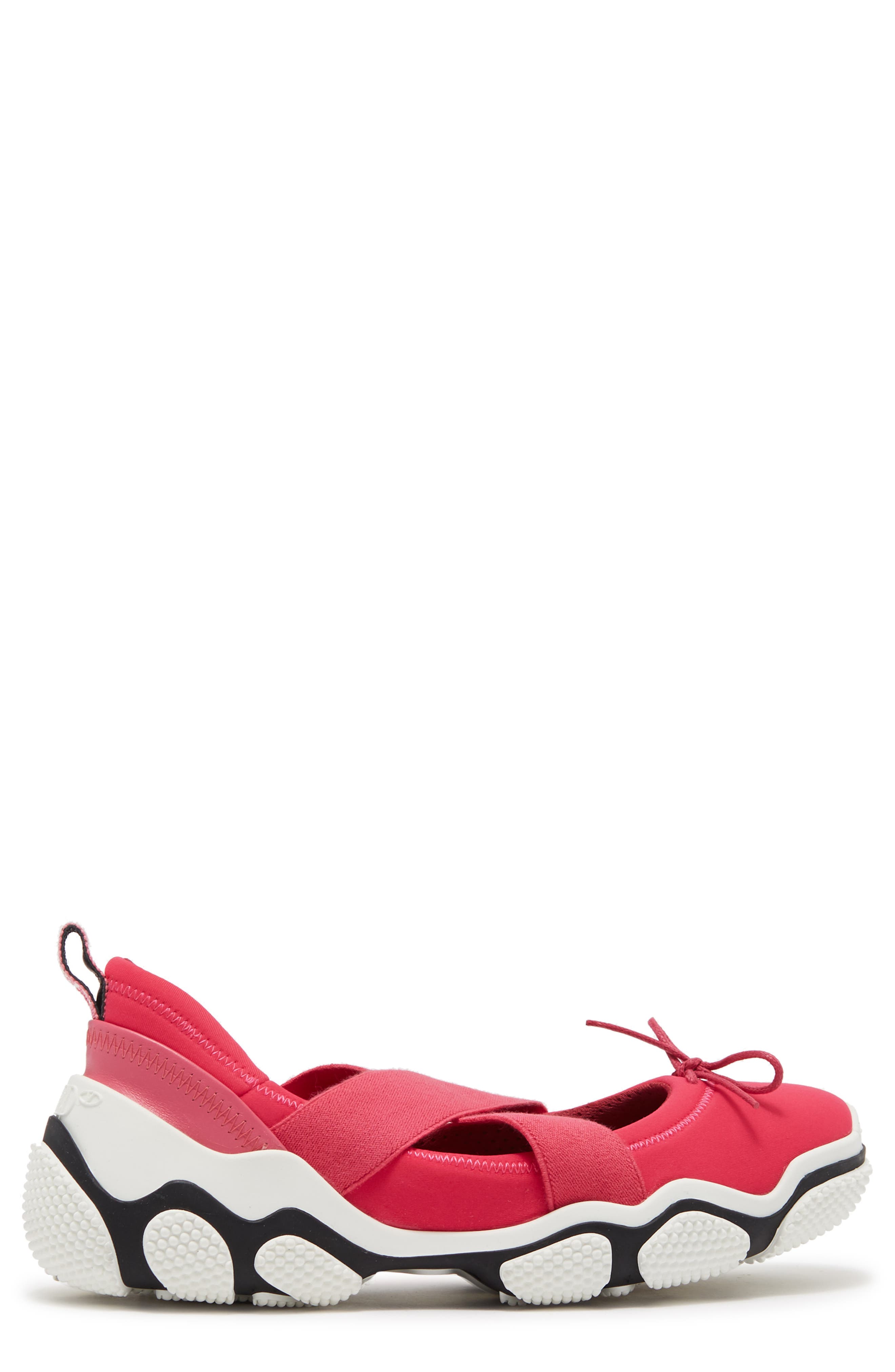 RED Valentino Gored Strap Sneaker Flat, Alternate, color, 