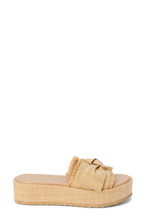 Beach By Matisse Sunda Platform Slide Sandal In Tan
