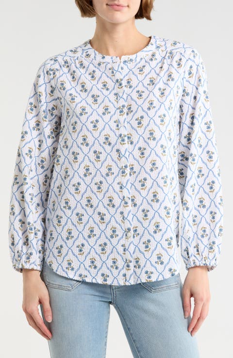 Print Button-Up Shirt