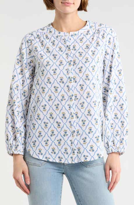 Lucky Brand Print Button-Up Shirt