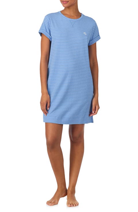 Print Short Sleeve Sleep Shirt