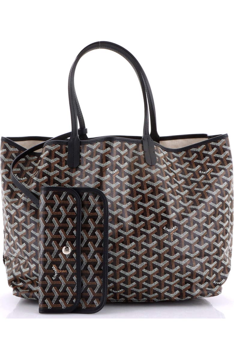 Pre-Owned Goyard Saint Louis Tote Coated Canvas PM, Alternate, color, Black