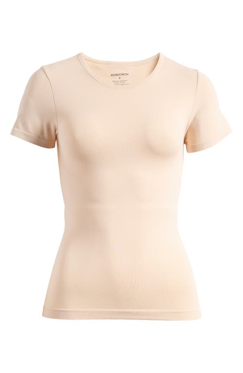 Nordstrom Everyday Smoothing T-shirt In Beige Smoke