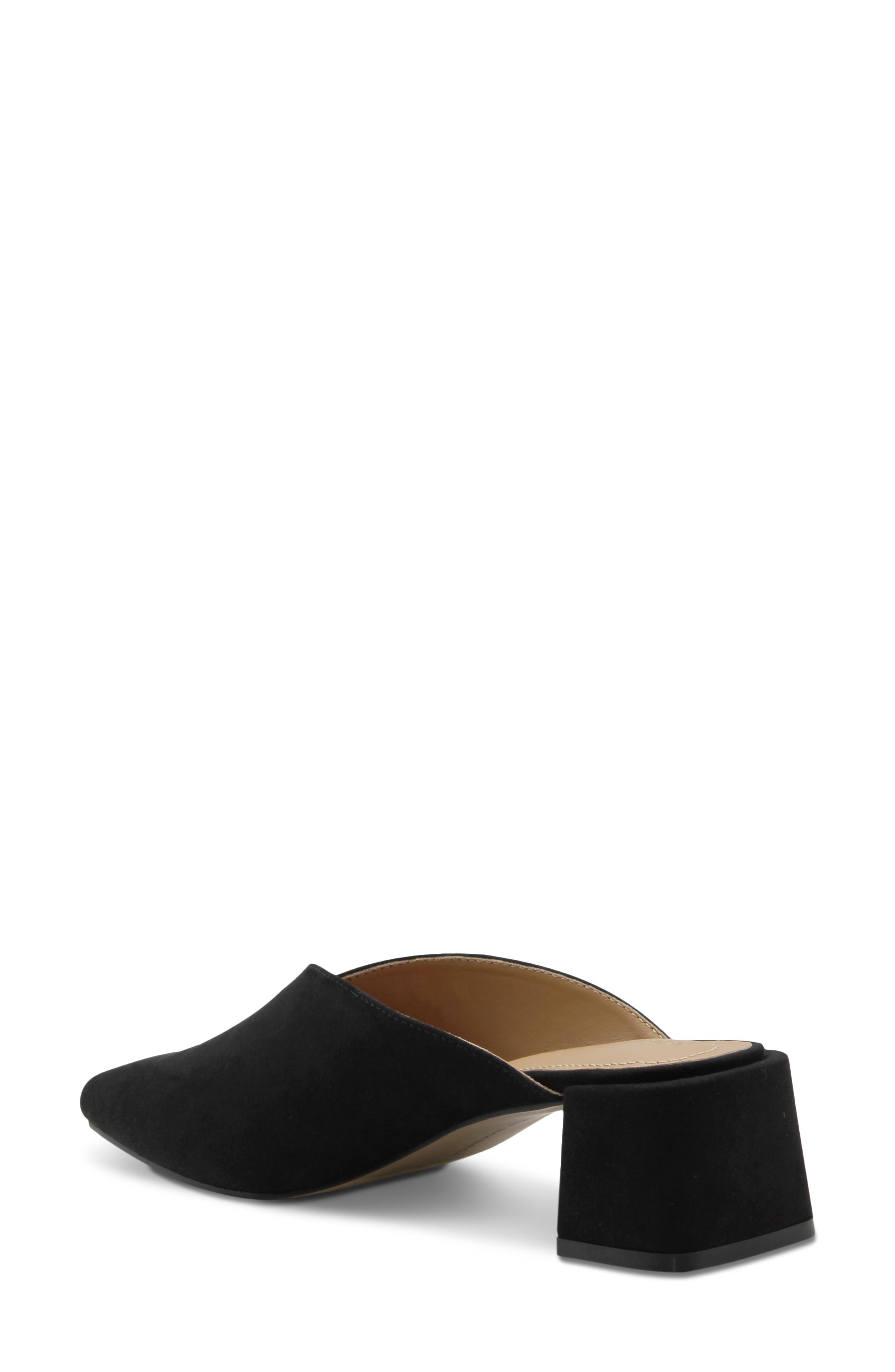 Gretch Faux Leather Pointed Toe Mule, Alternate, color, BLACK SU