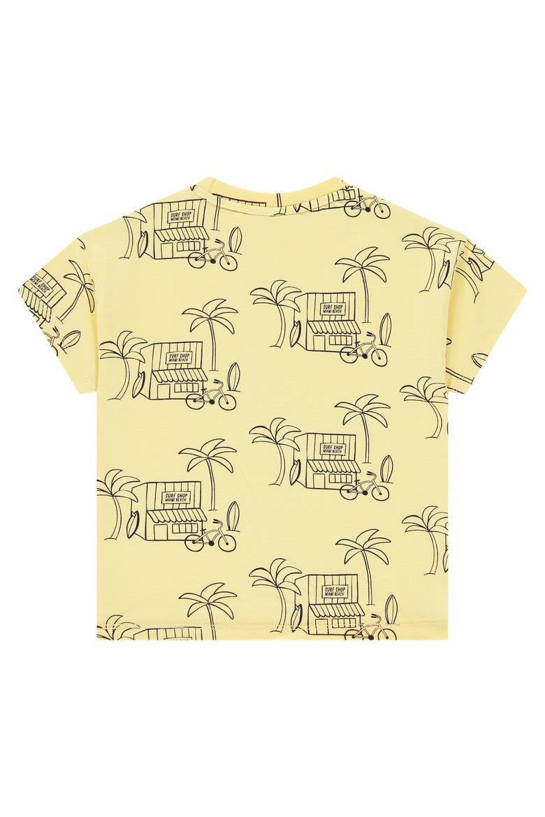 Allover Surf Shop Graphic T-Shirt, Alternate, color, Yellow