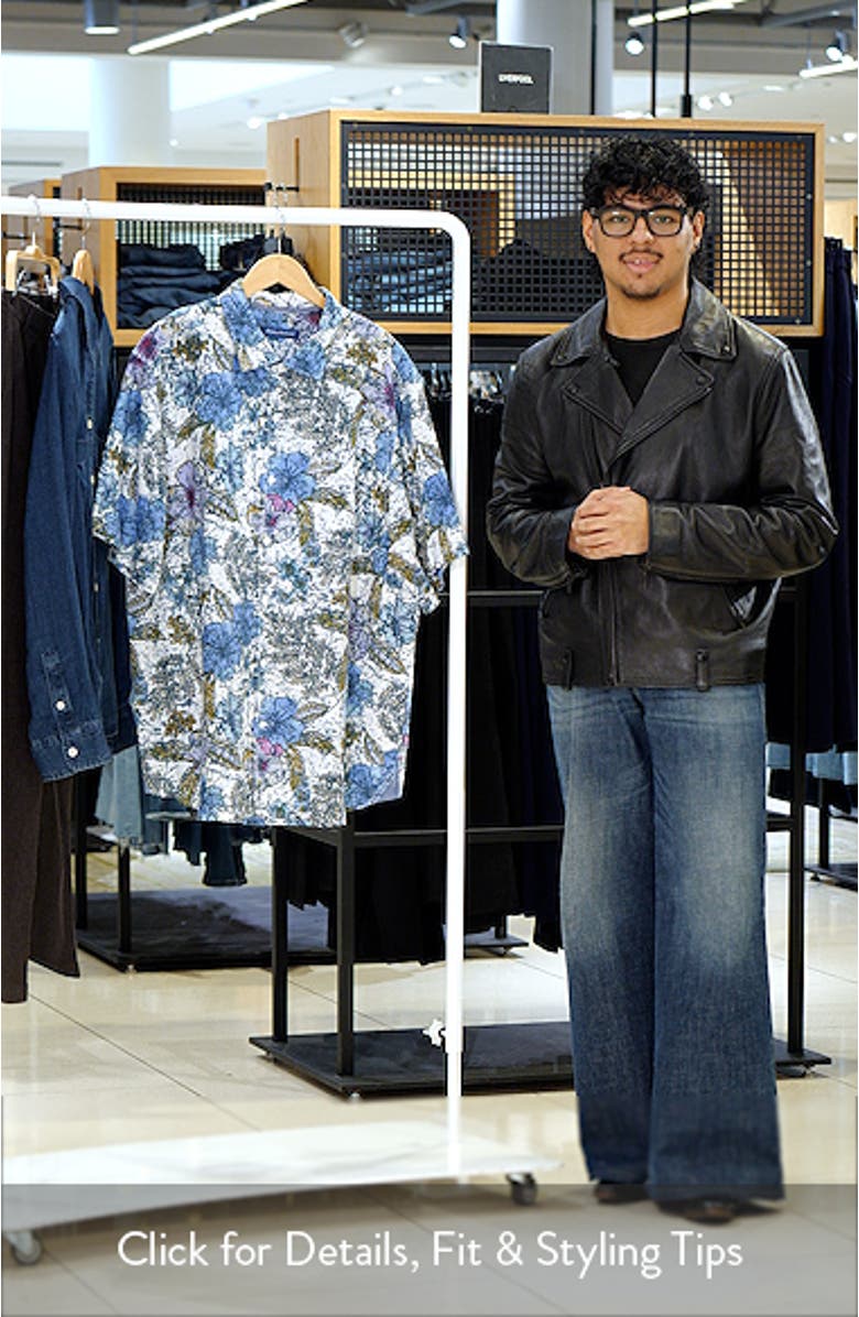 Fresco Blooms Short Sleeve Linen Button-Up Shirt, sales video thumbnail