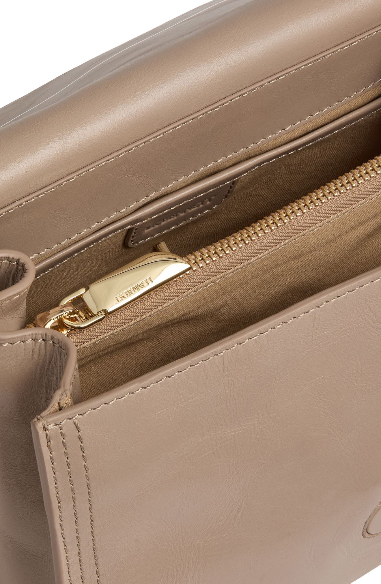 LK Bennett Dana Embossed Leather Crossbody Bag, Alternate, color, 