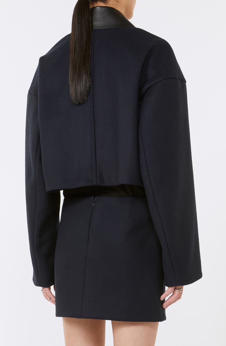 SPORTMAX Vacuo Wool Crop Jacket, Alternate, color, Midnight Blue