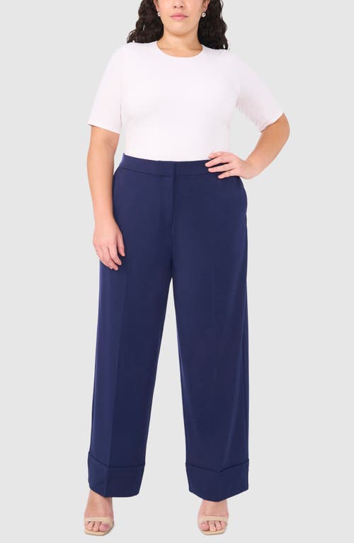 Halogen ® Cuffed Wide Leg Pants In Classic Navy