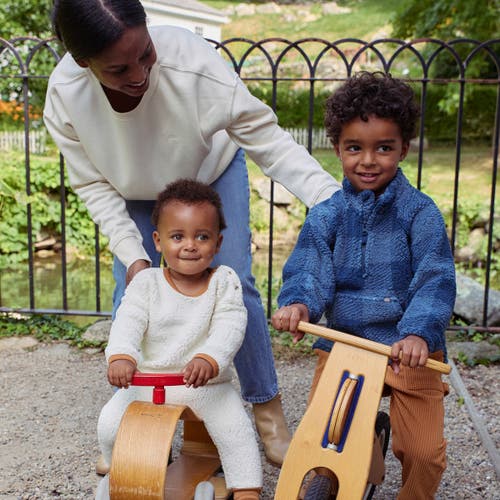 Modern Moments™ By Gerber Half-zip Pullover In Navy Plaid