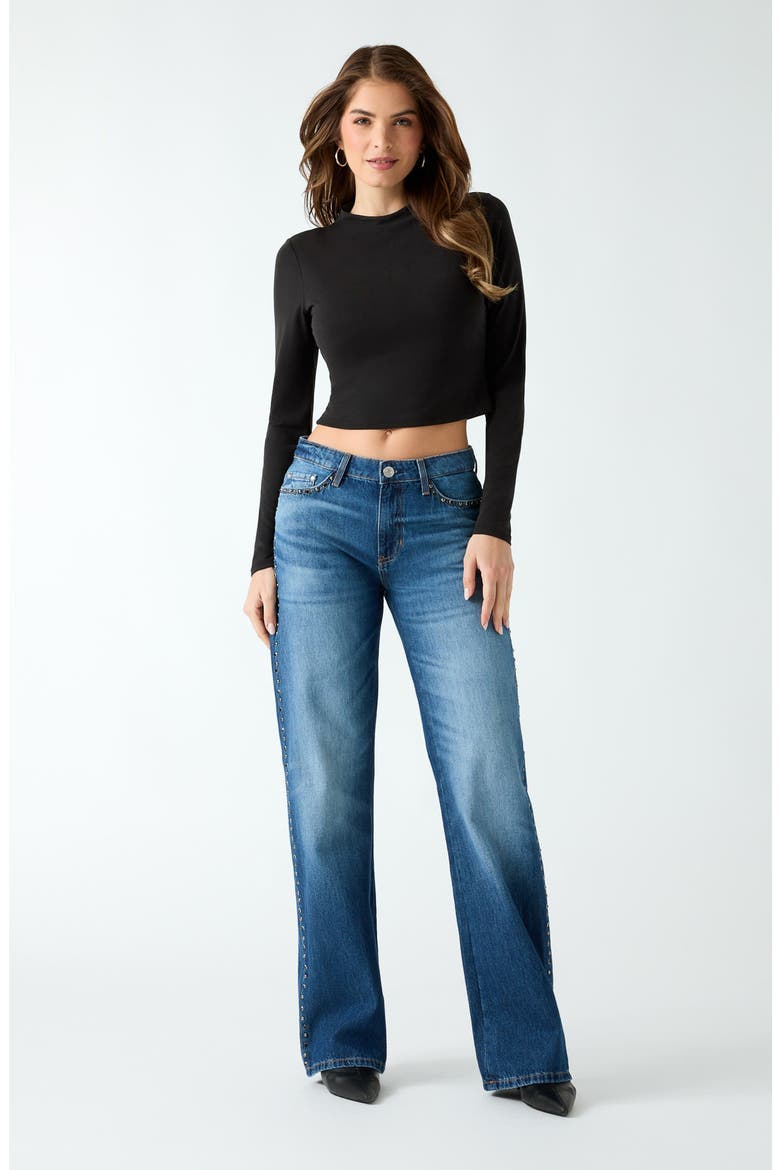 Slouchy Straight Leg Jeans, Alternate, color, BUDD-OPEN