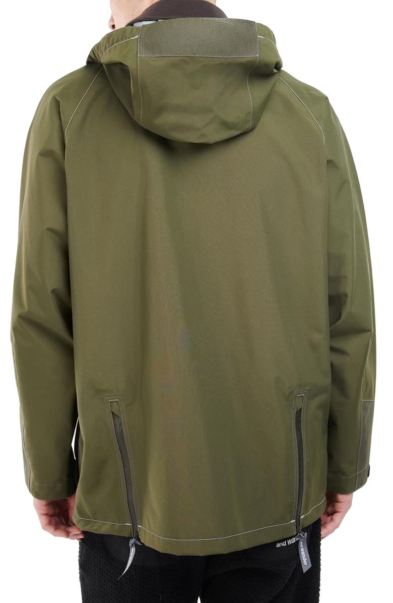 Barbour x And Wander Waterproof Hooded Jacket, Alternate, color, 
