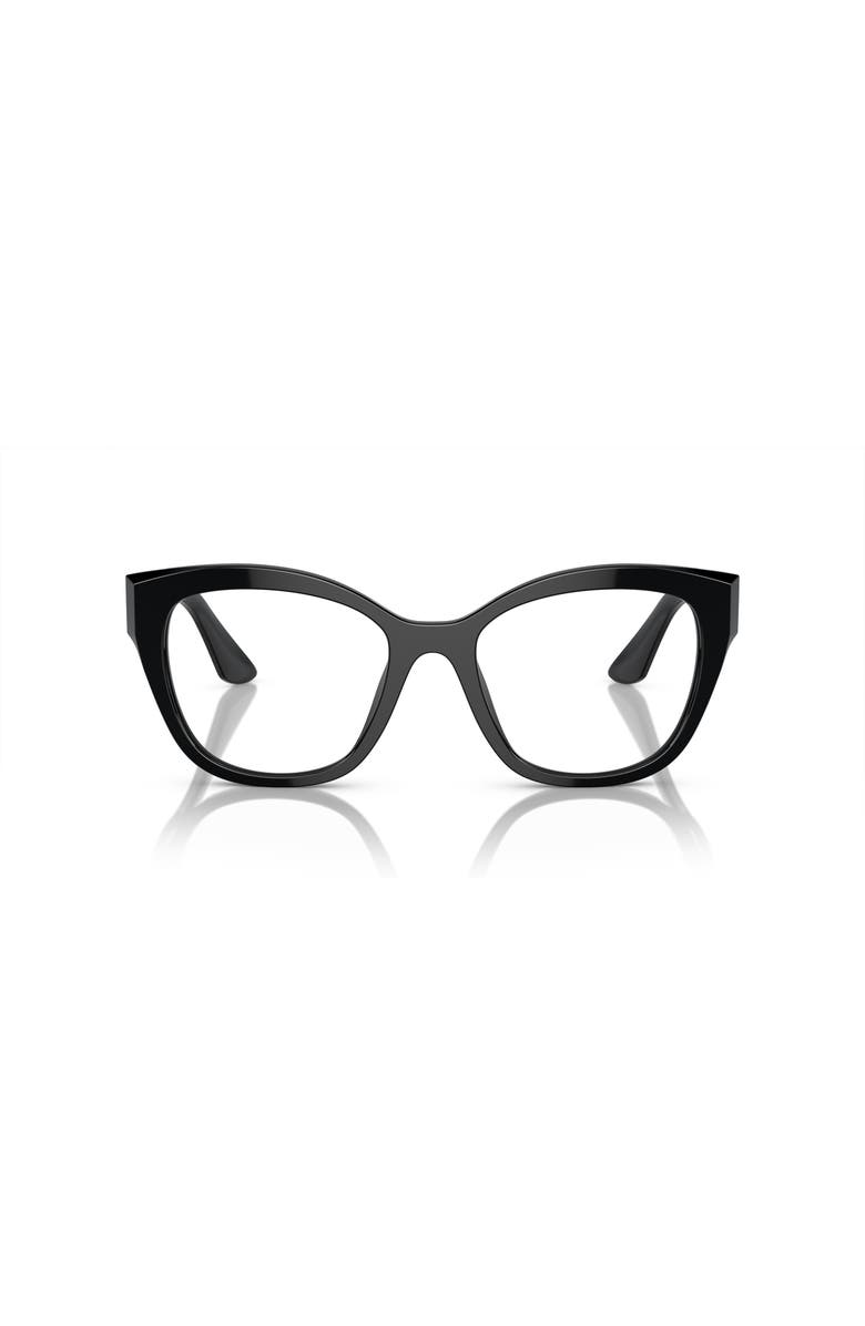 Miu Miu 52mm Square optical glasses, Alternate, color, Black