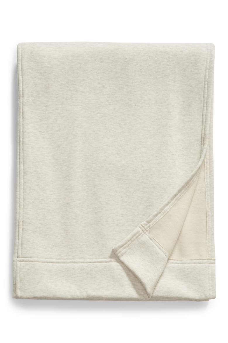 Sweatshirt Blanket, Main, color, BEIGE OATMEAL LIGHT HEATHER