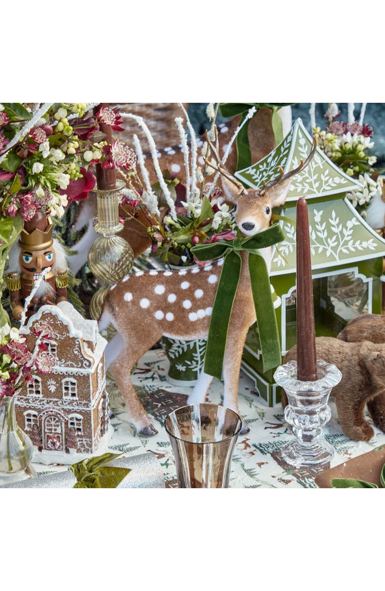 Mrs. Alice Velvet Bows (Set of 4) - 20cm, Alternate, color, Green