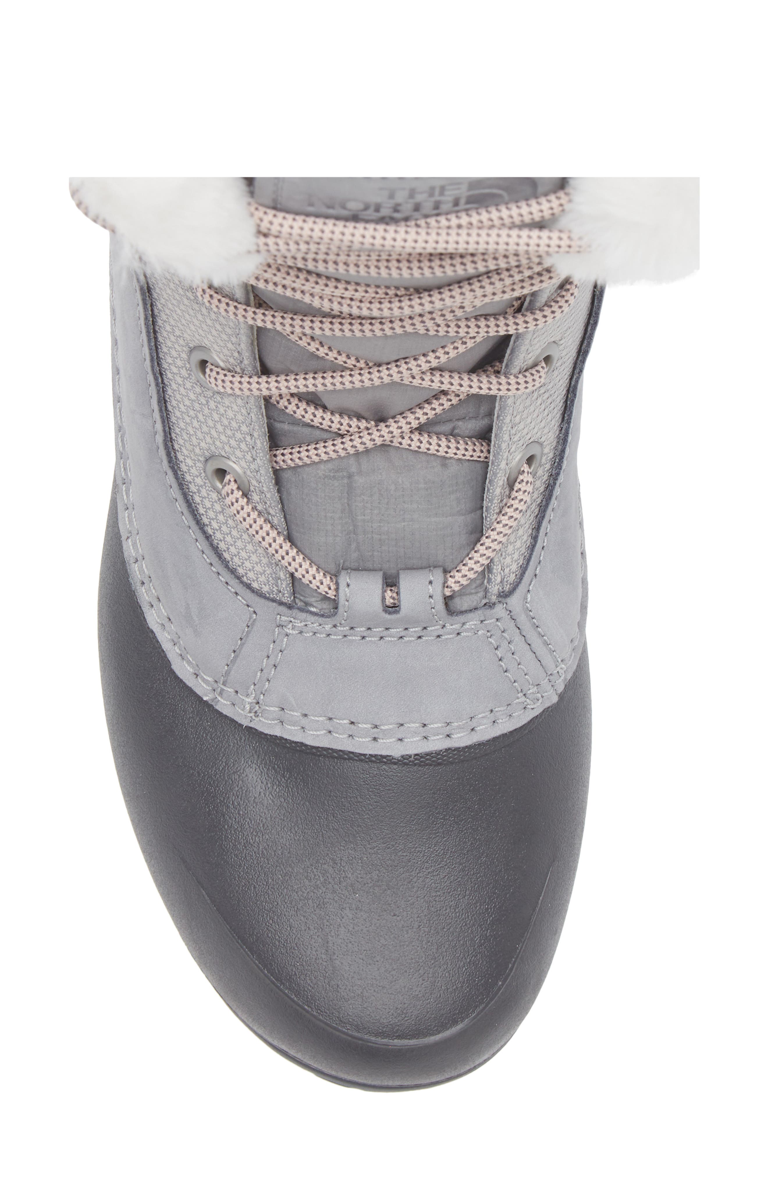 The North Face Shellista IV Mid Waterproof Insulated Winter Boot with Faux Fur Trim, Alternate, color, Meld Grey/ Vanadis Grey