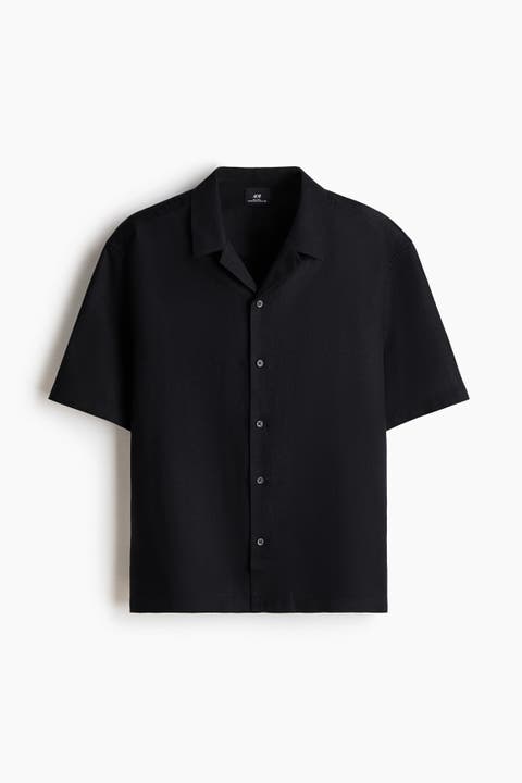 Relaxed Fit Linen-blend Resort Shirt