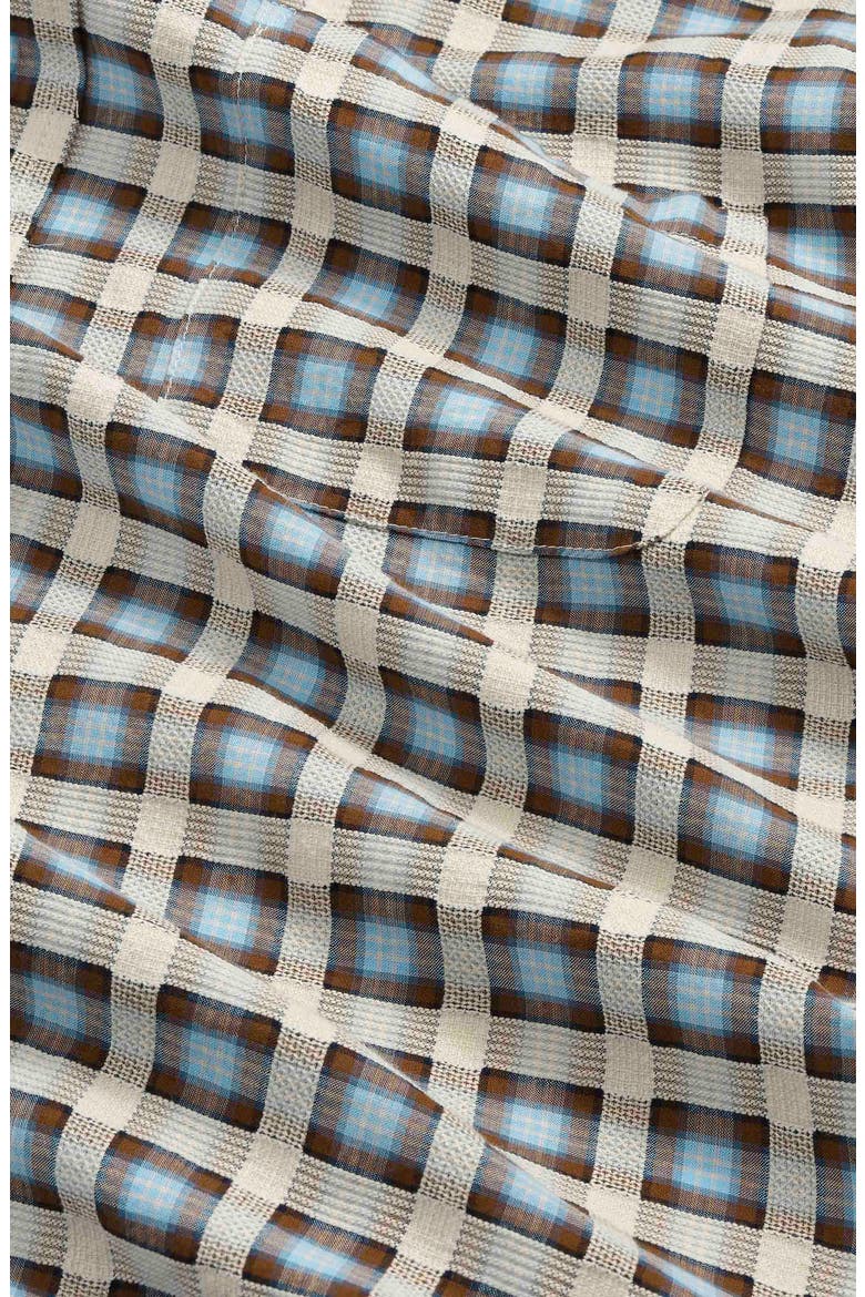Deon 50037 Organic Cotton Button-Up Shirt, Alternate, color, BLUE CHECK