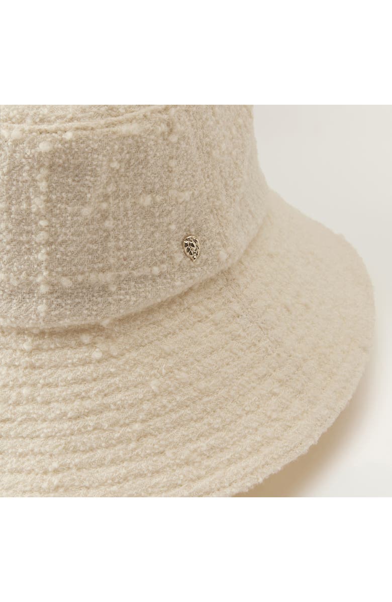 Helen Kaminski Winona Wool Blend Bouclé Cloche Hat, Alternate, color, Cream