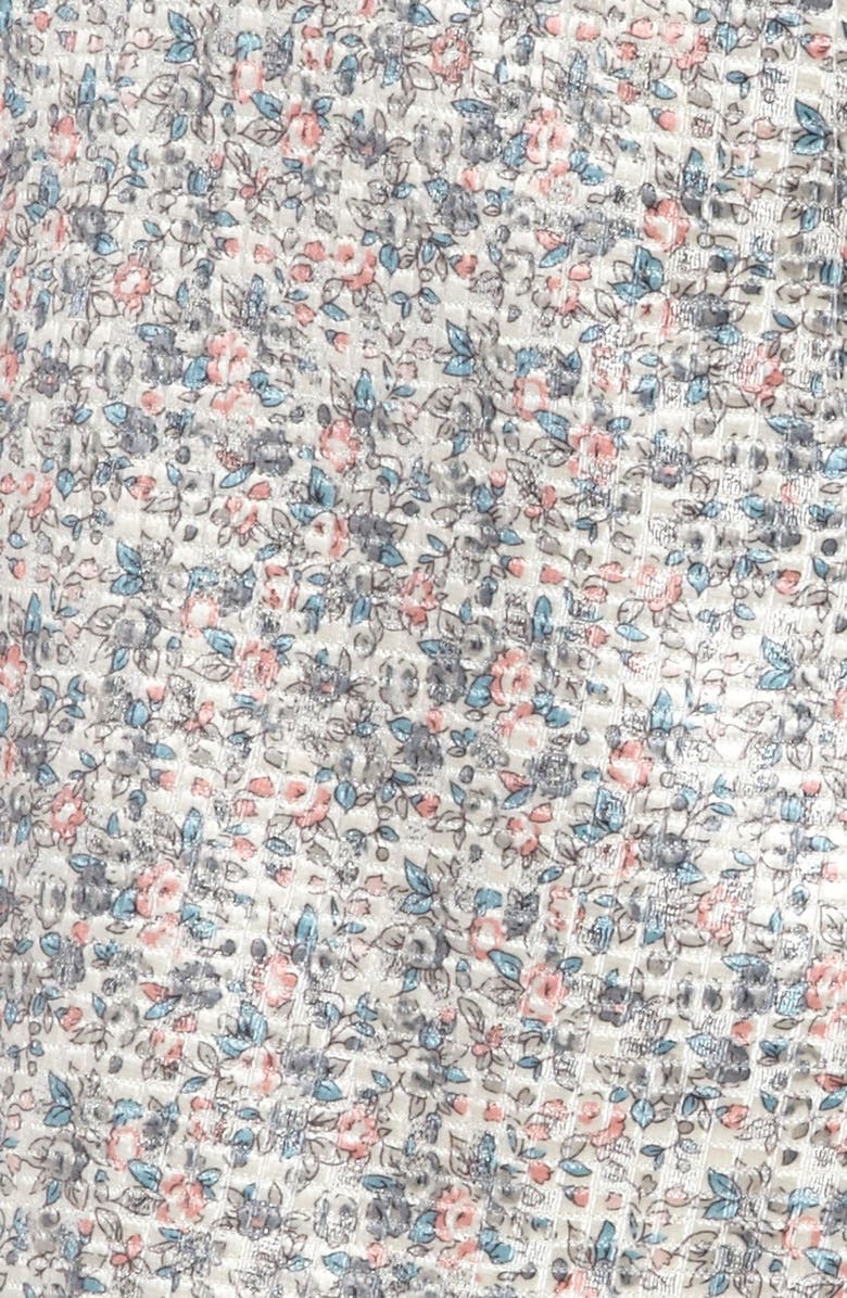 ASTR the Label ASTR High Waist Floral Jacquard Shorts, Alternate, color, 