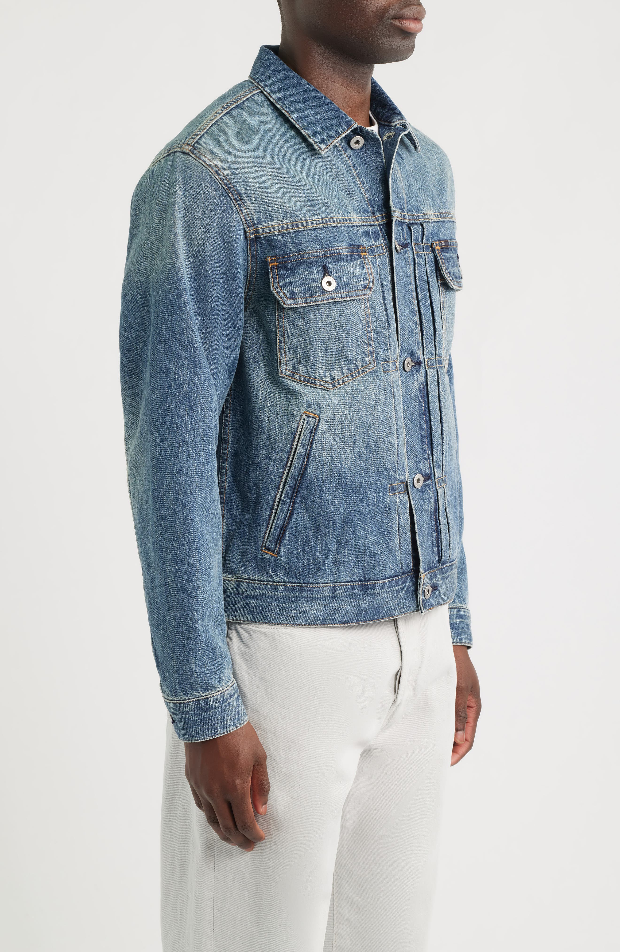 AG Sid Denim Trucker Jacket — фото 3