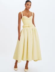 Miss Circle Tiana Sweetheart Belted Midi Dress