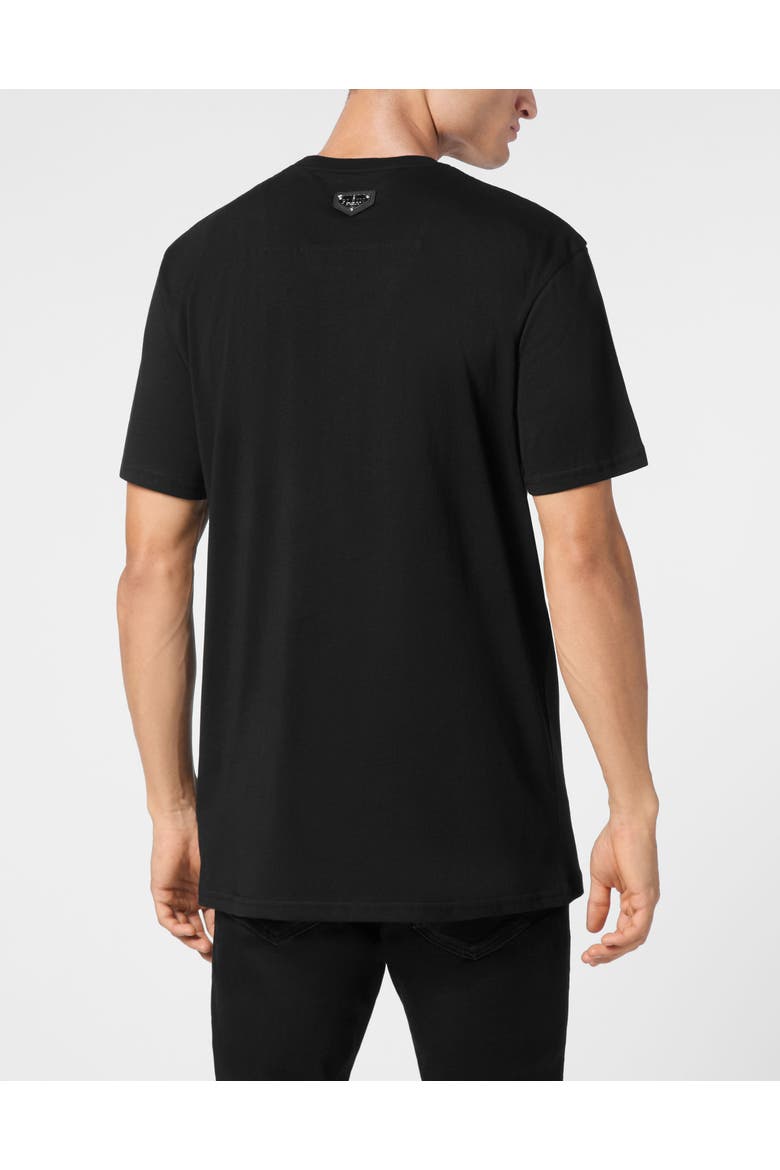 T-Shirt Round Neck Ss Stones Snake Men, Alternate, color, black