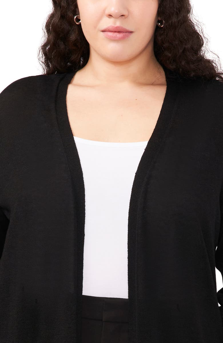 Halogen<sup>®</sup> Side Slit Linen Blend Cardigan, Alternate, color,