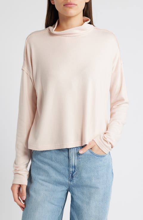 Mock Neck Long Sleeve Top
