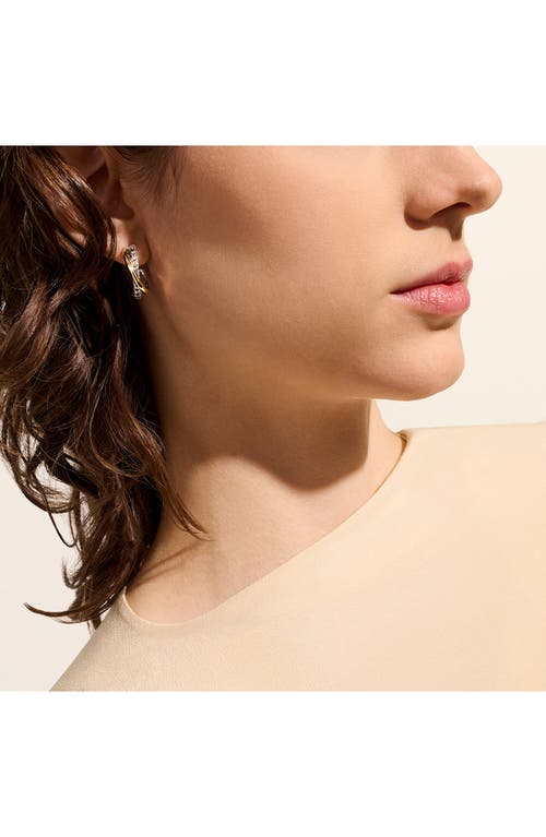 John Hardy 14k Yellow Gold & Sterling Silver Jh Essentials Crossover Earrings In Silver/gold