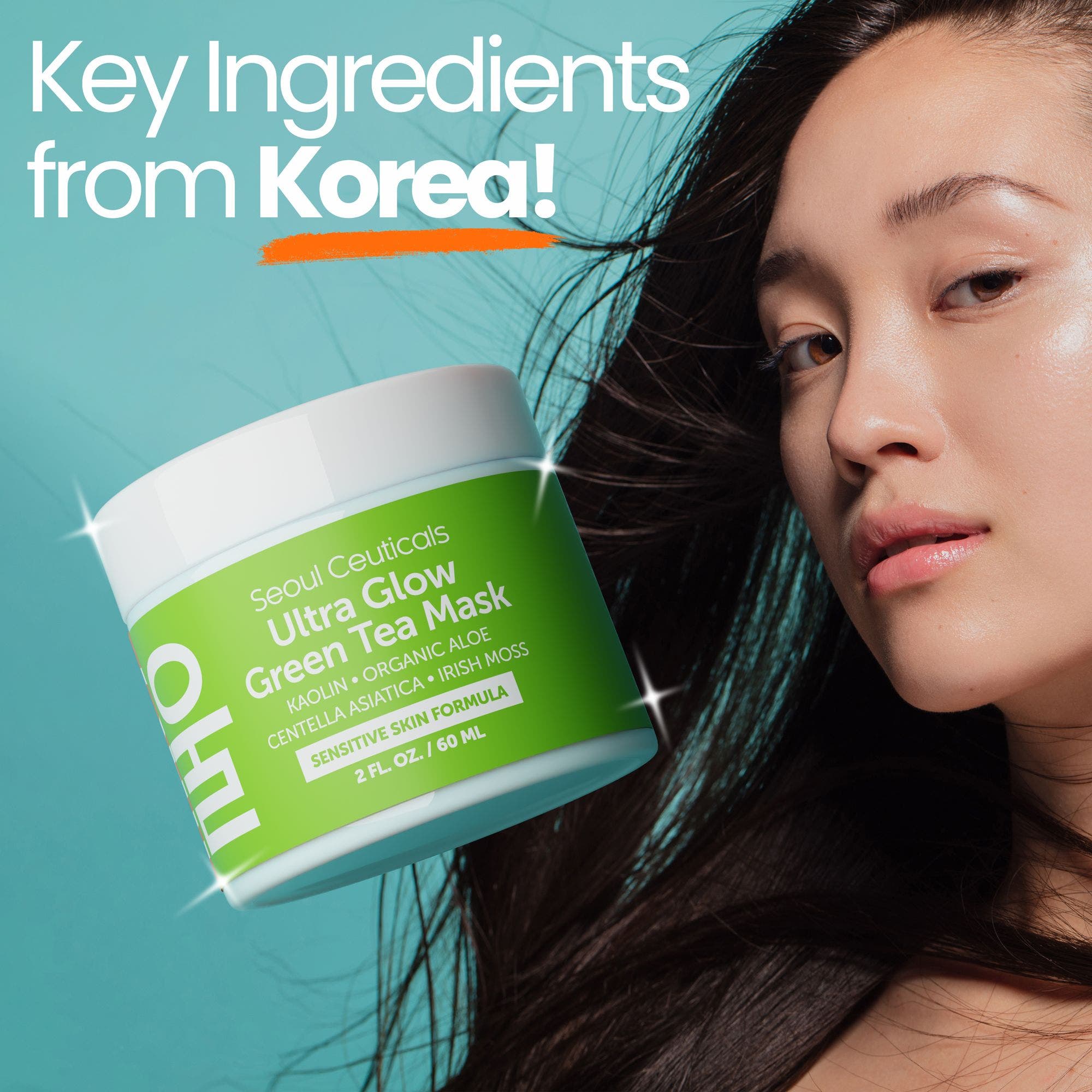 Seoul Ceuticals Ultra Glow Korean Skincare Green Tea Mask | Nordstrom