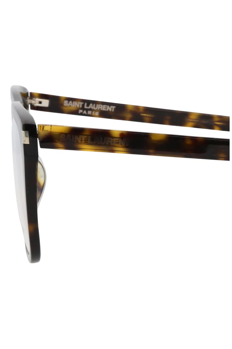 57mm Square Optical Glasses, Alternate, color, HAVANA HAVANA TRANSPARENT