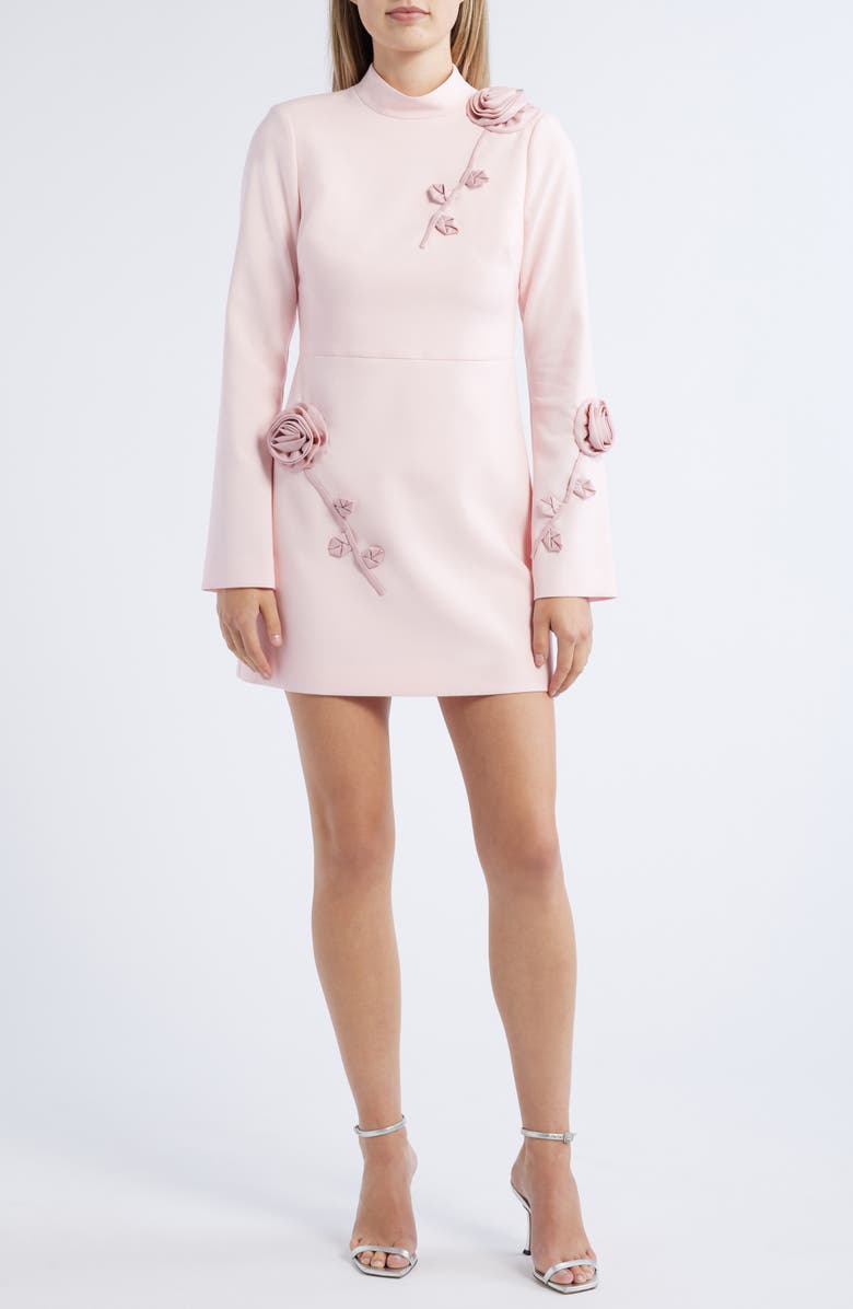 LIKELY Mick Floral Long Sleeve Minidress, Main, color,