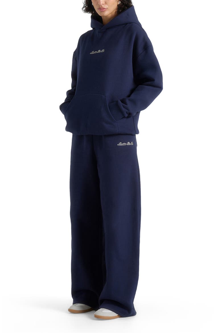 Unisex Signature Wide Leg Sweatpants, Alternate, color, Navy