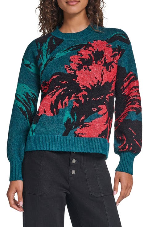 Floral Crewneck Sweater
