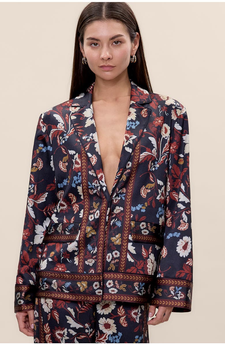 Rebecca Taylor Selah Jacket, Main, color, Navy Combo