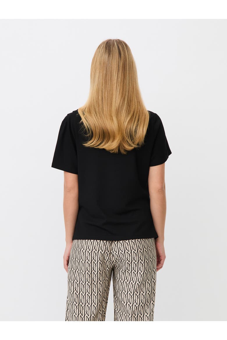 MaDorel V-Neck Draped T-Shirt, Alternate, color, Black