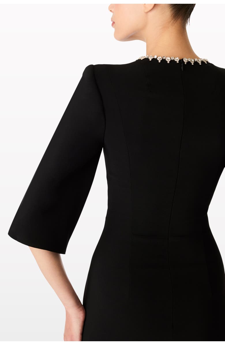 Jenny Packham Grace Midi Dress, Alternate, color, Liquorice