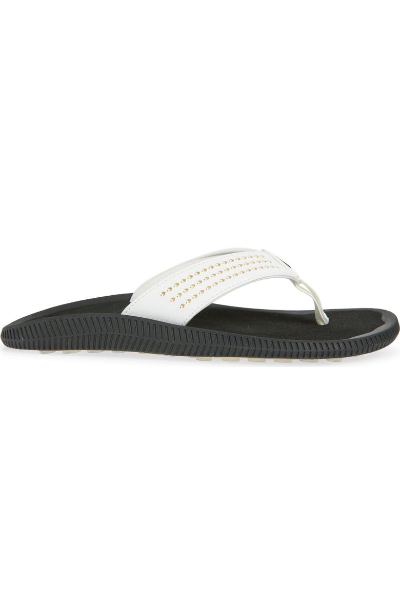 OluKai Ulele Golf Sandal, Alternate, color, White / Lava Rock