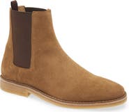 BOSS x Beckham Jareth Plain Toe Suede Chelsea Boot