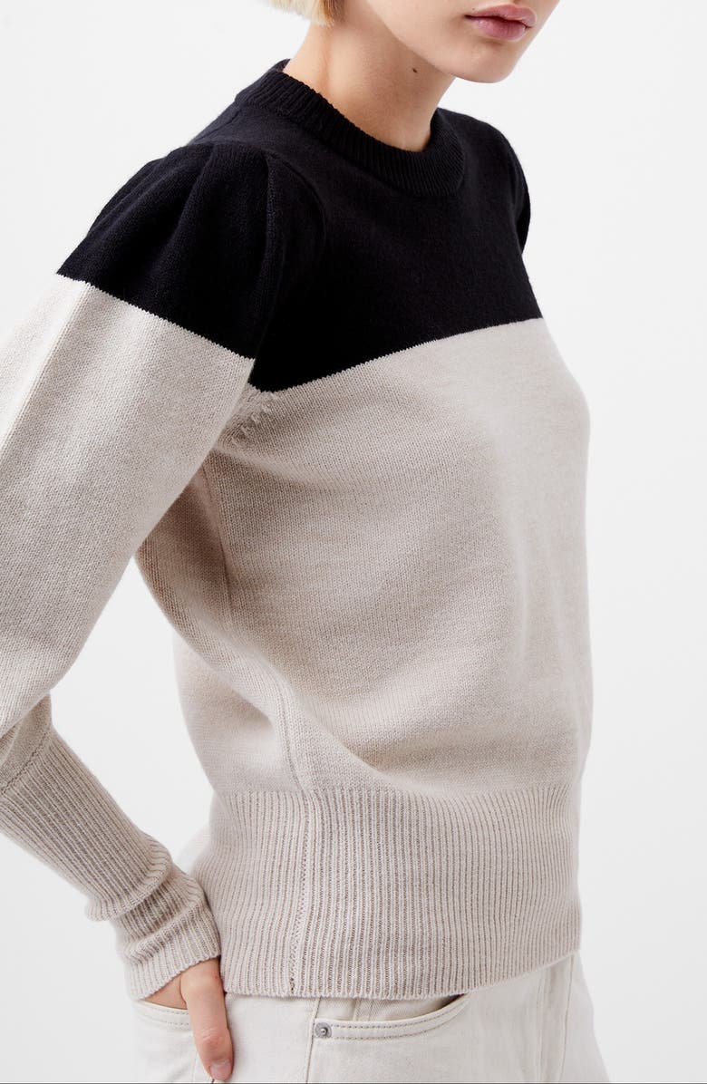 French Connection Colorblock Soft Sweater, Alternate, color, 