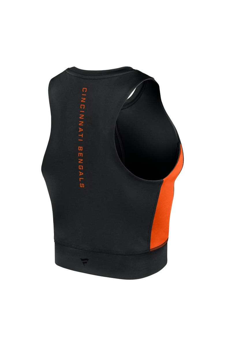 Fanatics Signature Women's Fanatics Signature Black Cincinnati Bengals Studio Fitted Gym Tank Top, Alternate, color, Black