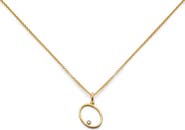 Monica Vinader Alphabet Lab Grown Diamond Solitaire Initial Pendant Necklace (Online Trunk Show)